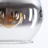 Koyoto hanging light, globe light, pendant light Amber, clear, Smoke-coloured, 3-light sources