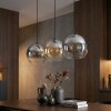 Koyoto hanging light, globe light, pendant light Amber, clear, Smoke-coloured, 3-light sources