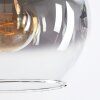 Koyoto hanging light, globe light, pendant light Amber, clear, Smoke-coloured, 3-light sources