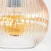 Koyoto ceiling light, globe light 20 cm Amber, clear, 1-light source