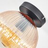 Koyoto ceiling light, globe light 20 cm Amber, clear, 1-light source