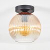Koyoto ceiling light, globe light 20 cm Amber, clear, 1-light source