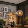 Koyoto hanging light, globe light, pendant light Amber, clear, Smoke-coloured, 4-light sources