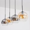 Koyoto hanging light, globe light, pendant light Amber, clear, Smoke-coloured, 4-light sources