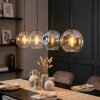 Ripoll hanging light, globe light, pendant light Amber, clear, Smoke-coloured, 4-light sources