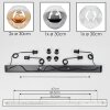 Ripoll hanging light, globe light, pendant light Amber, clear, Smoke-coloured, 4-light sources