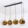 Ripoll hanging light, globe light, pendant light gold, 4-light sources