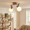Lumox ceiling light, ceiling spotlight beige, black, 2-light sources