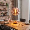 Ripoll hanging light, globe light, pendant light clear, coppery, 1-light source