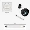 Koyoto ceiling light, globe light 25 cm clear, 1-light source