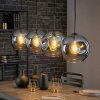 Ripoll hanging light, globe light, pendant light blue, 4-light sources