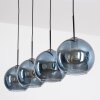 Koyoto hanging light, globe light, pendant light blue, 4-light sources