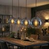 Koyoto hanging light, globe light, pendant light blue, clear, 4-light sources