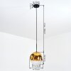 Ripoll hanging light, globe light, pendant light gold, clear, 1-light source