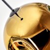 Ripoll hanging light, globe light, pendant light gold, clear, 1-light source