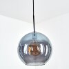Koyoto hanging light, globe light, pendant light 30 cm blue, 1-light source