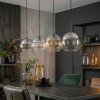 Koyoto hanging light, globe light, pendant light Amber, clear, Smoke-coloured, 4-light sources