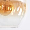 Koyoto hanging light, globe light, pendant light Amber, clear, Smoke-coloured, 4-light sources