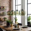 Koyoto hanging light, globe light, pendant light green, 4-light sources
