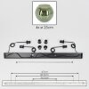 Koyoto hanging light, globe light, pendant light green, 4-light sources