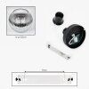 Koyoto ceiling light, globe light 25 cm clear, Smoke-coloured, 1-light source