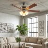 Stelo ceiling light, Ceiling fan light Ecru, matt nickel, silver, 3-light sources