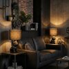 Harol table lamp chrome, black, 1-light source