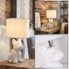 Harol table lamp chrome, white, 1-light source