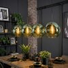 Ripoll hanging light, globe light, pendant light green, 4-light sources