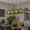 Ripoll hanging light, globe light, pendant light green, 4-light sources