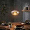 Mertola hanging light, pendant light Amber, 1-light source