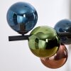 Gastor hanging light, globe light, pendant light blue, green, coppery, 8-light sources