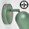 Horen wall light, Wall spotlight green, 1-light source