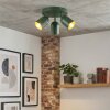 Horen ceiling light, ceiling spotlight green, 3-light sources