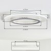 Lidor ceiling light LED grey, white, 1-light source