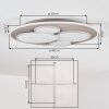 Horal ceiling light LED sand-coloured, white, 1-light source