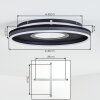 Halor ceiling light LED black, 1-light source