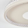 Halin ceiling light LED sand-coloured, transparent, clear, 1-light source, Remote control