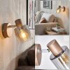 Casterk wall light, wall spotlight brown, chrome, 1-light source