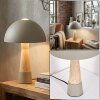 Forgek table lamp grey, stone appearance, 1-light source