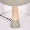 Forgek table lamp grey, stone appearance, 1-light source