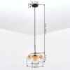 Mertola hanging light, pendant light Amber, clear, 1-light source