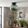 Koyoto ceiling light, globe light 20 cm green, 1-light source