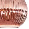 Koyoto ceiling light, globe light coppery, 1-light source