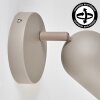 Horen wall light, wall spotlight sand-coloured, 1-light source