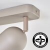 Horen ceiling light, ceiling spotlight sand-coloured, 4-light sources