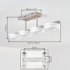 Jalek ceiling light LED sand-coloured, 1-light source