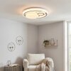 Rarel ceiling light LED chrome, white, 1-light source