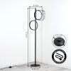 Firon floor lamp LED black, 2-light sources