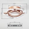 Jaren ceiling light LED Champagne, 1-light source